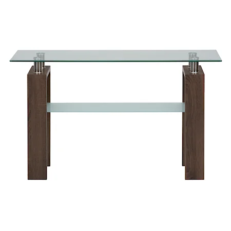 Sofa Table with Glass Top